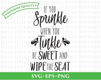 Potty Sprinkle Toilet Lid Seat svg png eps cut file