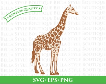 Giraffe Standing svg png eps cut file