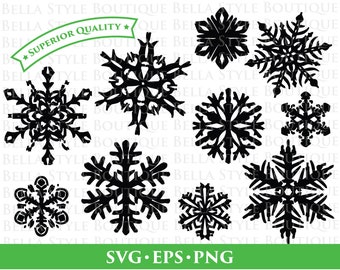 Snowflakes svg png eps cut file