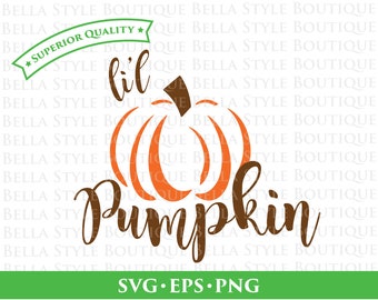 Lil Pumpkin svg png eps cut file