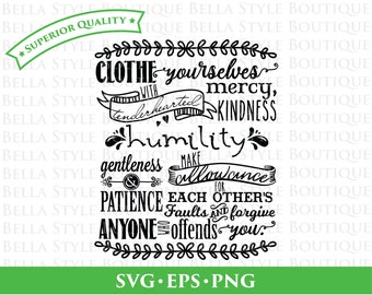 Christian Scripture Colossians 3 Chalkboard svg png eps cut file