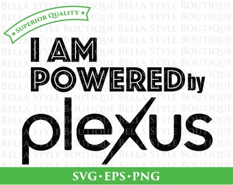I Am Powered by Plexus svg cut file