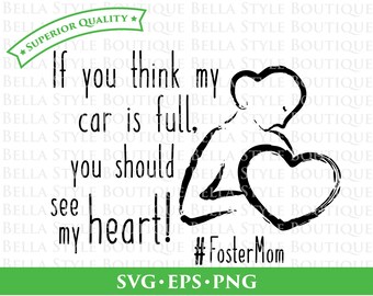 Foster Mom svg png eps cut file