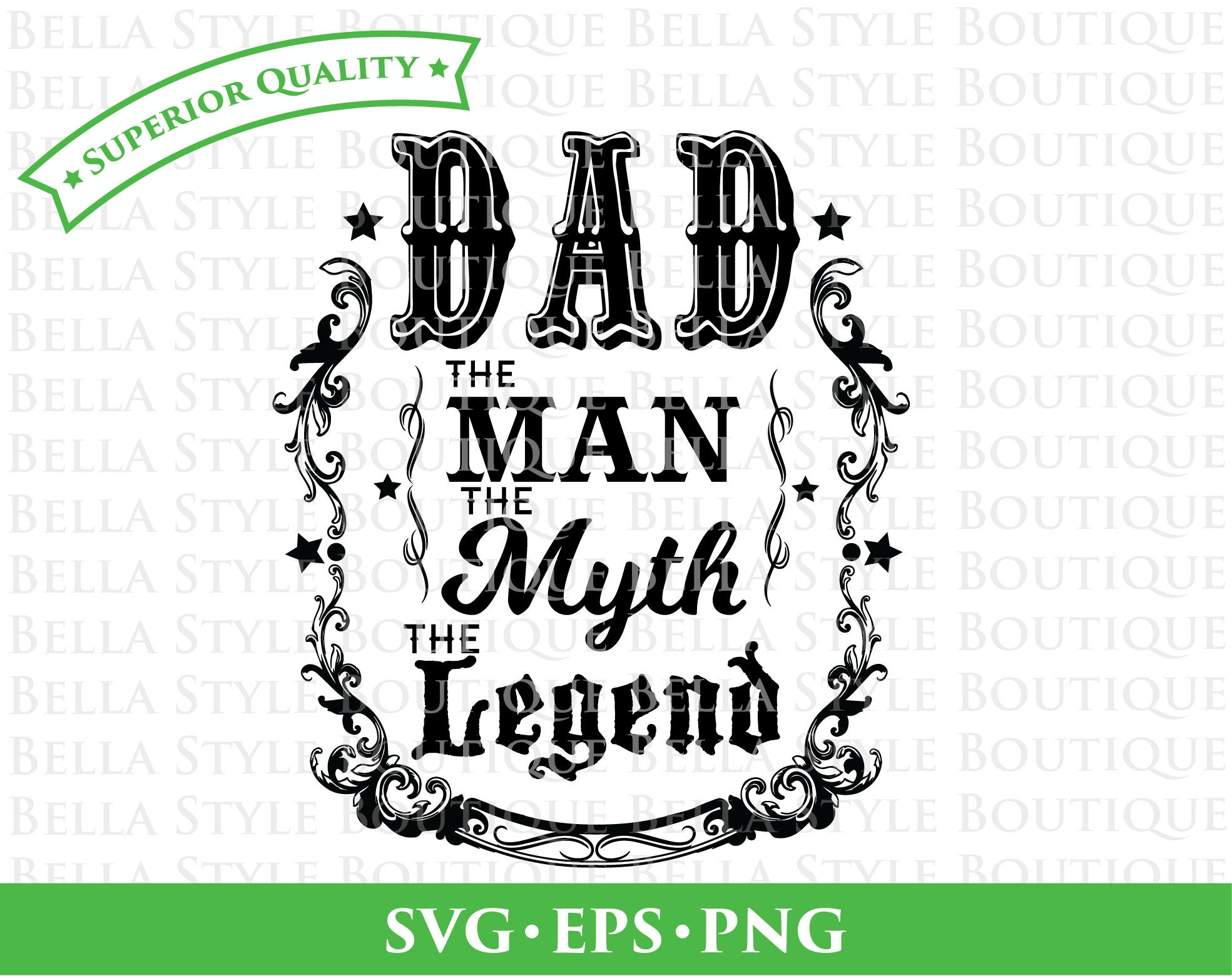 Download Dad The Man The Myth The Legend Father's Day svg png eps | Etsy