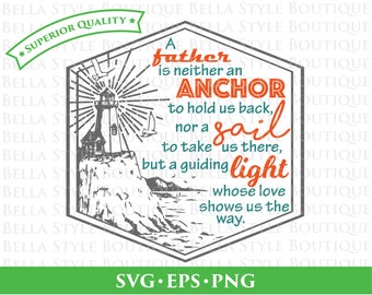 Nautical Father Dad Hipster Father's Day svg png eps cut file