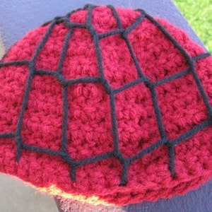 Baby Spiderman Beanie Crochet Pattern Hat image 3