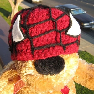 Baby Spiderman Beanie Crochet Pattern Hat image 2