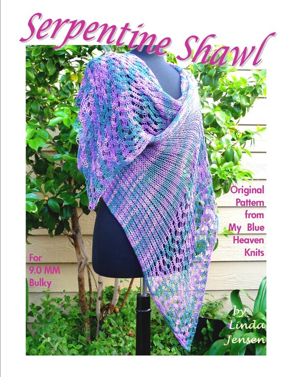 machine knit shawl