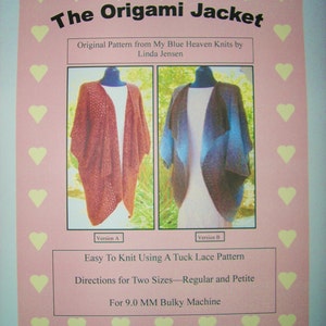 Origami Jacket - Machine Knit Pattern