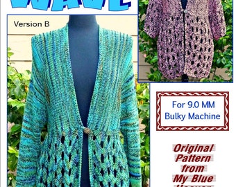 Tidal Wave Jacket - Machine Knit Pattern