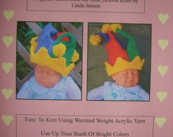 Baby Jester Hat - Machine Knit Pattern