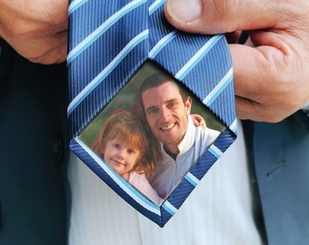 Custom Photo Tie Patch,Wedding Gifts for Dad,Father of the Bride,Father of the Groom,Father's Day Gifts,Anniversary Gifts,Gift for Him