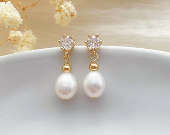 Hoop Earrings With Charm-pearl Hoop Earrings-gold Plated Hoop Earrings With Charm-pearl Hoop Earrings-gold Plated
