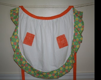 Bright Citrus Fruit Hostess Apron, one size fits most