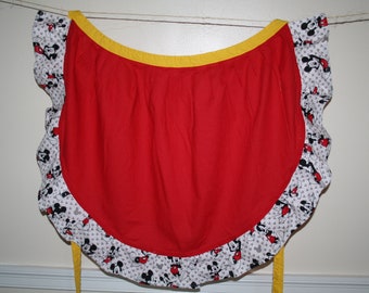 Tablier d'hôtesse Mickey Mouse, taille unique