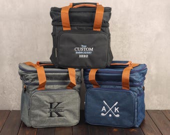 Personalized Cooler Bag, Groomsmen Gift Large Beer Cooler, Custom Embroidery Cooler Bag, Wedding Party Gift, Best Man Gift, Gifts for Him