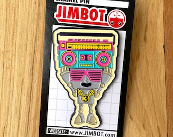 Boombox Bot - Official JIMBOT Enamel Pin