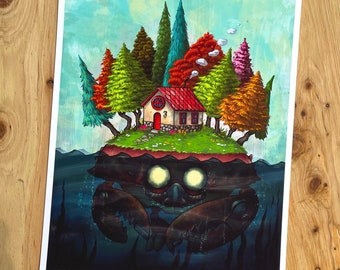 Hidden Secret - 8x10 inch Giclee JIMBOT Print