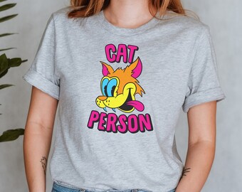 Cat Person, Cat Mom, Cat Dad, Cat lovers gift, cute cat shirt, funny cat shirt, psychedelic, cat gift