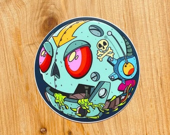 Gross Robo-Ball - official JIMBOT vinyl sticker