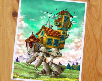 On The Move - 8x10 inch Giclee JIMBOT Print
