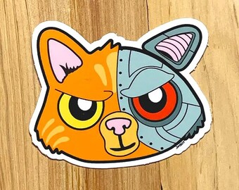 Cyber Cat - official JIMBOT vinyl sticker