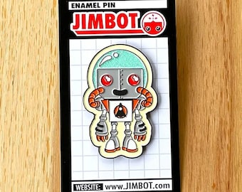 Astrobot - Official JIMBOT Enamel Pin