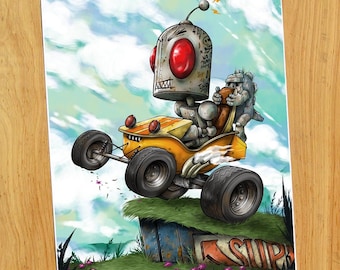Buggy Ride - 8x10 inch Giclee JIMBOT Print