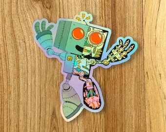 Robot Guts - official JIMBOT holographic sticker