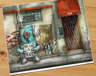The End is Near - 8x10 inch Giclee JIMBOT Print