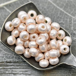 Baroque Pearls - Pink Seed Beads - 6/0 Seed Beads - Pink Spacer Beads - Miyuki Beads - Pearl Seed Beads - 4" Tube - 7.6 grams (B203)