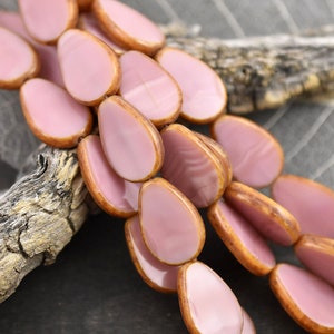Picasso Beads - Czech Glass Beads - Teardrop Beads - Tear Drop Beads - 8pcs - 12x18mm - (3037)