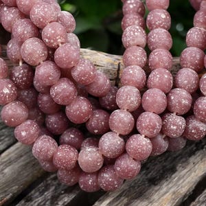 Indonesian Glass Beads - Pompeii Beads - Java Beads - Recycled Glass Beads - 24" Strand - (J17)
