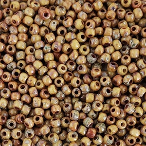 11/0 Seed Beads - Miyuki 11-4517 - Czech Seed Beads - Picasso Seed Beads - Size 11 Beads - 5&quot; Tube - 22 grams (A240)