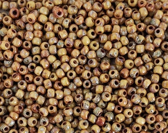 11/0 Seed Beads - Miyuki 11-4517 - Czech Seed Beads - Picasso Seed Beads - Size 11 Beads - 5" Tube - 22 grams (A240)