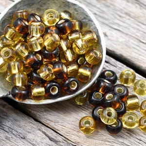 Seed Beads - Size 2 Beads - Czech Glass Beads - 2/0 Beads - 6x4mm - 50 grams - (3749)