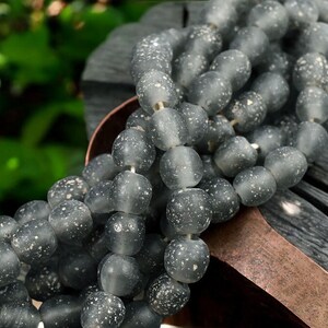 Recycled Glass Beads - Indonesian Glass Beads - Pompeii Beads - Java Beads - 24" Strand - (J07)