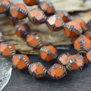 Picasso Beads Czech Glass Beads Bicone Beads Faceted Beads 10x8mm 15pcs B786 image 7