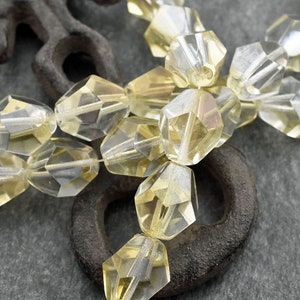 Czech Glass Bead - Bicone Beads - Chunky Beads - Czech Glass Bicone - Faceted Bicone - Focal Beads - 16x14mm - 12pcs (134)