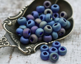 Czech Glass Beads - Seed Beads - Size 2 Beads - 2/0 Beads - Large Hole Beads - 6x4mm - 50 grams (5738)
