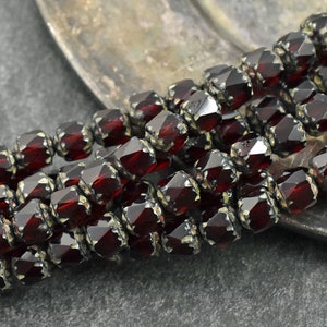 Picasso Beads Cathedral Beads 6mm Beads Czech Glass Beads Fire Polish Beads 25pcs 6mm 858 image 2