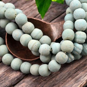 Recycled Glass Beads - Indonesian Glass Beads - Pompeii Beads - Java Beads - 24" Strand - (J05)