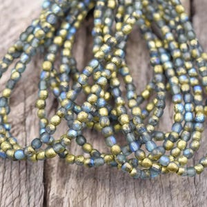 3mm Beads - Czech Glass Beads - Round Beads - 3mm Druk - Druk Beads - Small Beads - 50pcs - (2765)