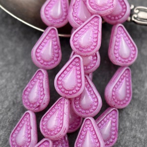 Czech Glass Beads - Teardrop Beads - Tear Drop Beads - 10pcs - 14x10mm - (608)
