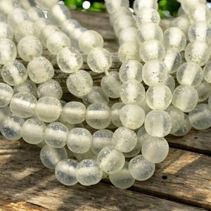 Recycled Glass Beads - Indonesian Glass Beads - Pompeii Beads - Java Beads - 24" Strand - (J08)