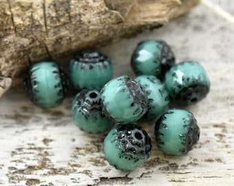 Czech Glass Beads - Cathedral Beads - Fire Polish Beads - 8mm or 10mm