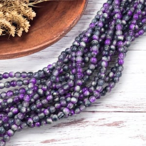 4mm Beads - Czech Glass Beads - Round Beads - Druk Beads - 50pcs - (3856)