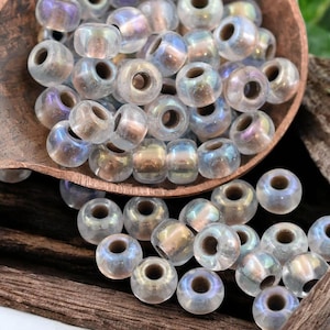 Seed Beads - Size 2 Beads - Czech Glass Beads - 2/0 Beads - 6x4mm - 50 grams - (400)