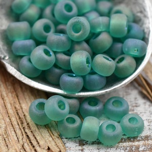 Czech Glass Beads - Seed Beads - Size 2 Beads - 2/0 Beads - Large Hole Beads - 6x4mm - 50 grams (5735)