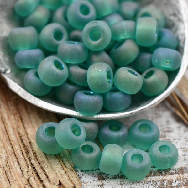 Glass Beads Large Opening Etsy
